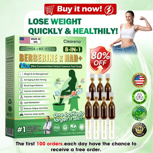 𝐎𝐟𝐟𝐢𝐜𝐢𝐚𝐥 𝐔𝐒 𝐒𝐭𝐨𝐫𝐞 🇺🇸  | 🧑‍⚕️ 𝐂𝐥𝐞𝐚𝐫𝐞𝐧𝐚® Moringa · Bee Venom · Berberine × NAD+ Eight-in-one 10× Ultra-Concentrated Herbal Essence Foot Soak — 𝐎𝐧𝐜𝐞 𝐃𝐚𝐢𝐥𝐲, 𝐕𝐢𝐬𝐢𝐛𝐥𝐞 𝐑𝐞𝐬𝐮𝐥𝐭𝐬 𝐢𝐧 𝟕 𝐃𝐚𝐲𝐬
